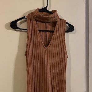 Kendall & Kylie Light Brown Tight Dress XS